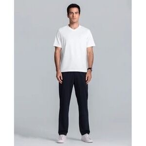 AIMER MEN Black Vented Button Fly Thermal Long Johns Base Layer Pants Size L